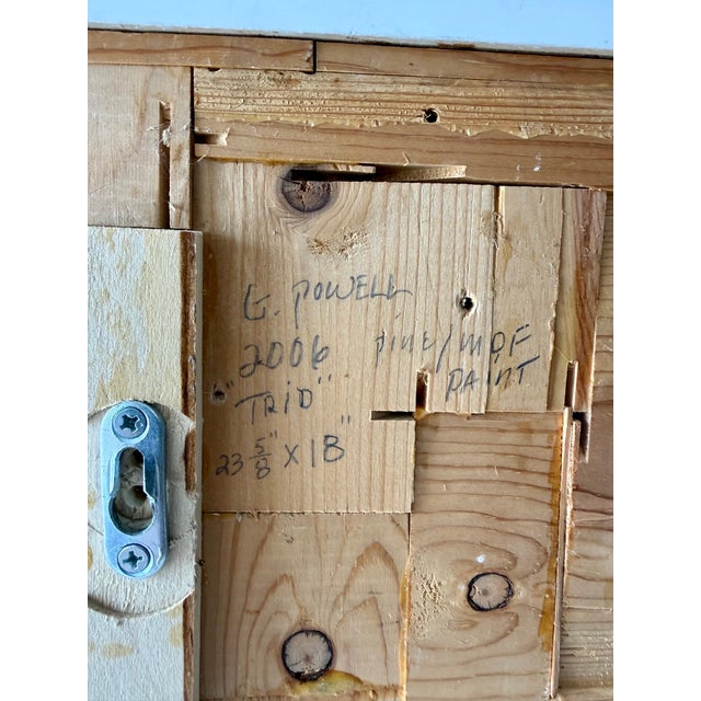 Gordon Powell, Painted Wood Assemblage Abstract Art Sculpture Painting Gordon Powell Modernist For Sale - Image 18 of 18