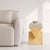 Lesbos Yellow Marble Side Table by Josep Vila Capdevila for Aparentment For Sale - Image 6 of 8