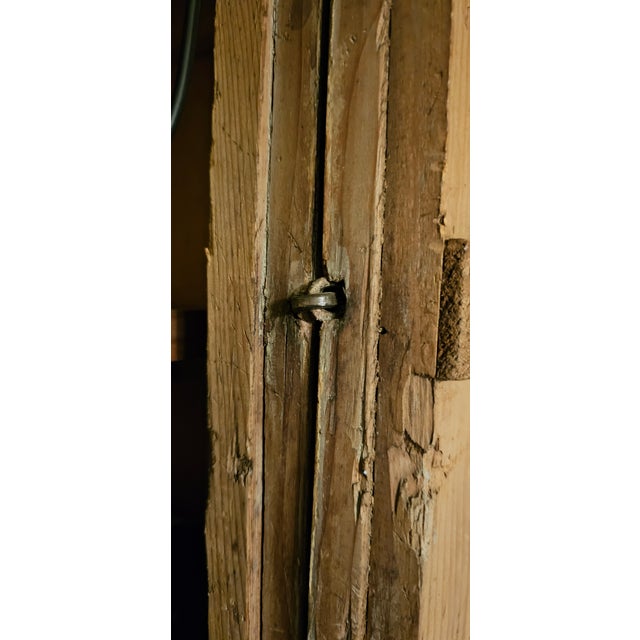 Wood Early 19th Century European Hand Painted Four Door Linen Press, Armoire For Sale - Image 7 of 10