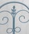 Blue Vintage French Blue Wrought Iron Tall Back Garden Patio Chairs - Set of 4 For Sale - Image 8 of 13