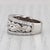 Vintage Ornate 0.58ctw Diamond Flower Ring Platinum Wedding Anniversary Size 6 For Sale In Greensboro - Image 6 of 8