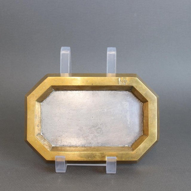 Aluminium and Brass Vide-Poche by David Marshall 1980s For Sale - Image 15 of 15