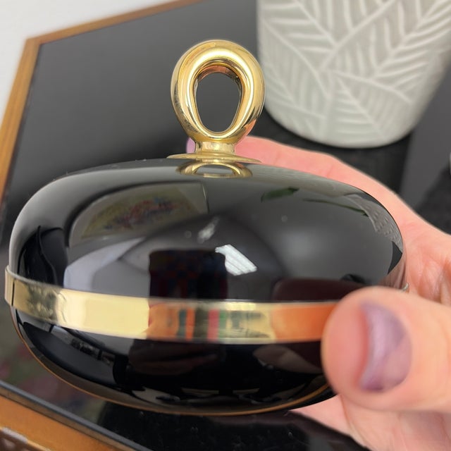Black Vintage Van Cleef and Arpels Soap Dish With Soap- New For Sale - Image 8 of 8