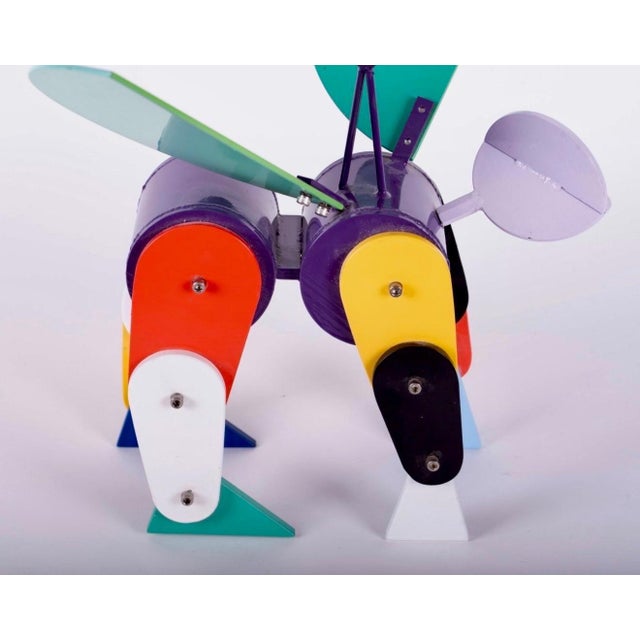 Peter Shire (American, b. 1947) Angel, 1998 painted aluminum abstract sculpture with moveable parts 19 x 13 x 10 inches...