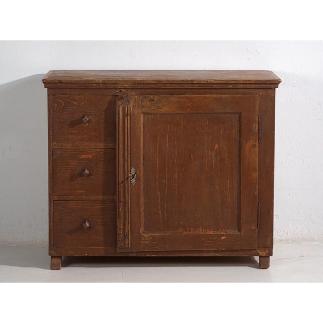 Wood Large Antique Chest of Drawers, 1920s For Sale - Image 7 of 16