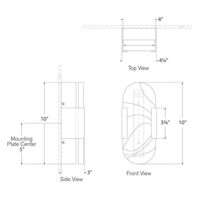 Visual Comfort Kelly Wearstler for Visual Comfort Signature Melange 10" Elongated Sconce in Antique-Burnished Brass with Alabaster For Sale - Image 4 of 4