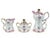 Limoges, France Mid 20th Century Hand Painted Limoges China Floral Porcelain Tea Set With Gold Trim France - 15 PCS For Sale - Image 4 of 11