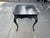 Wood 1980s Black Pavilion Side Table With Floral Patterns and Drawer For Sale - Image 7 of 15