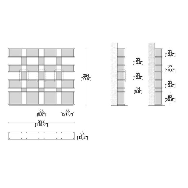 Contemporary Nuage Shelving Unit in Wood and Aluminium by Charlotte Perriand for Cassina For Sale - Image 3 of 4