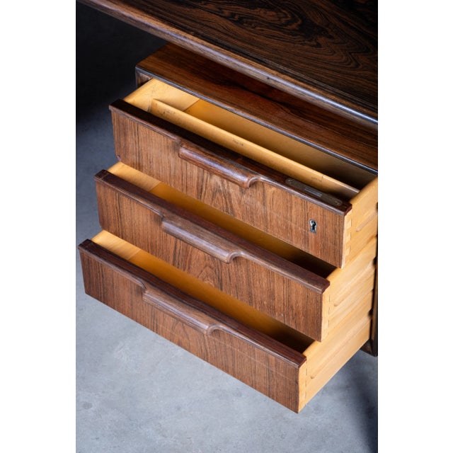 Rosewood Desk by Gunni Omann for Omann Jun Møbelfabrik, 1960s For Sale - Image 11 of 14