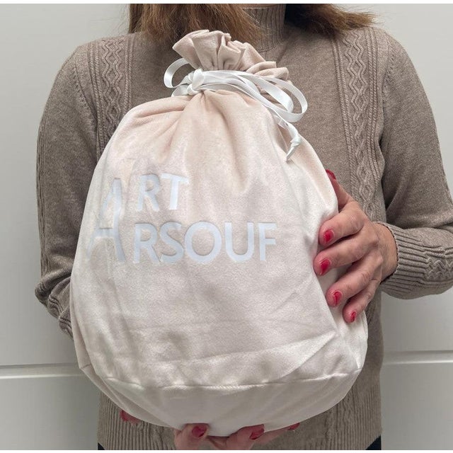 Red Contemporary Handmade Red Polka Dot Ceramic Balloon Wall Sculpture - Large Size For Sale - Image 8 of 9