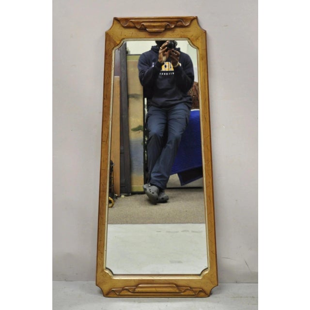 Vintage Italian Hollywood Regency Ribbon Scroll Carved Wood Wall Mirror - A Pair For Sale In Philadelphia - Image 6 of 11