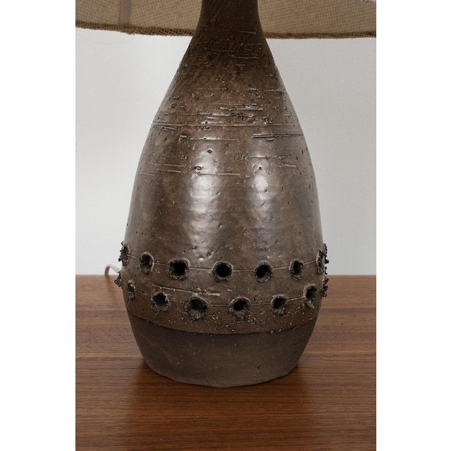 Danish Ceramic Table Lamp For Sale - Image 3 of 8