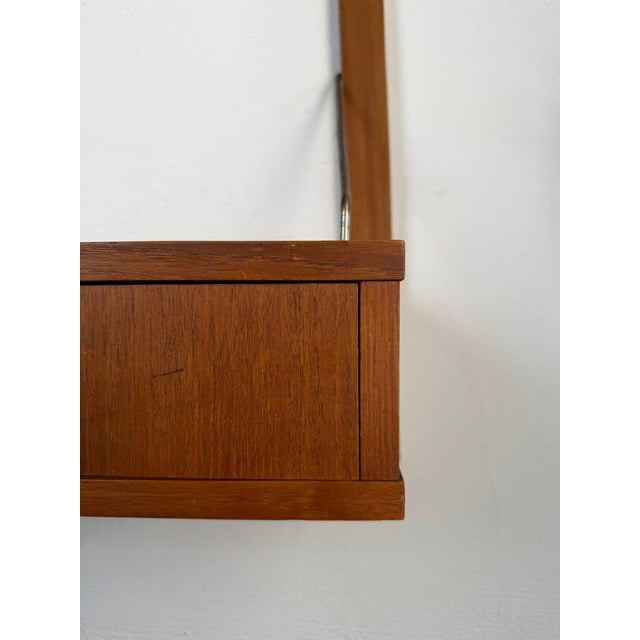 Danish Modular Teak Wall System Unit, 1960s For Sale - Image 6 of 7
