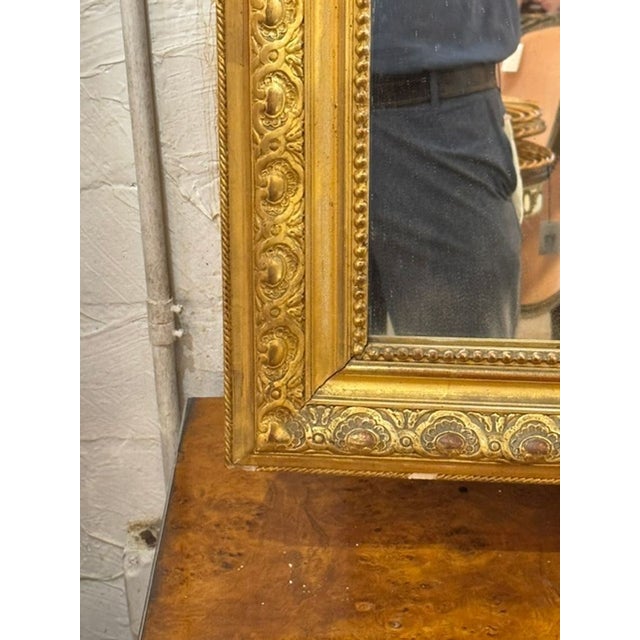 19th Century 19th C. French Louis XV Giltwood Mirror For Sale - Image 5 of 9