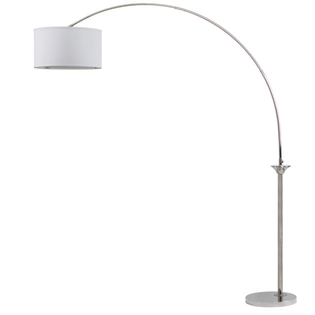 84-Inch H Arc Floor Lamp - Shine Nickel For Sale In Philadelphia - Image 6 of 6