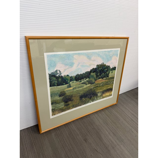 Gordon Mortensen "West Baker Park 1977" Woodcut Original, Signed For Sale - Image 11 of 12