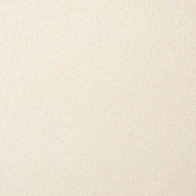 Schumacher Karla Fleeced Wool Fabric in Ivory For Sale