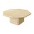 French Vintage Octagonal Travertine Coffee Table For Sale - Image 4 of 12