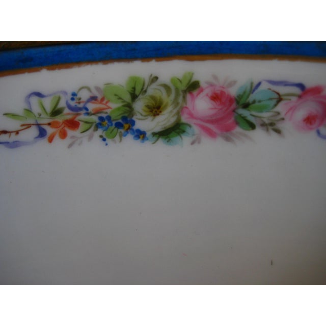 Mid 19th Century Sevres Style Napoleon III Bronze Mounted Center Piece For Sale - Image 11 of 17