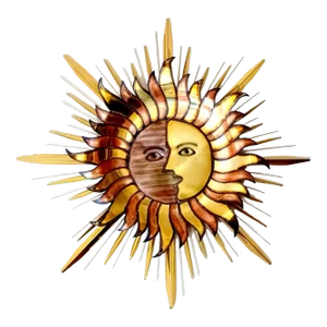 1980s Curtis Jere Sunburst Celestial Metal Sculpture