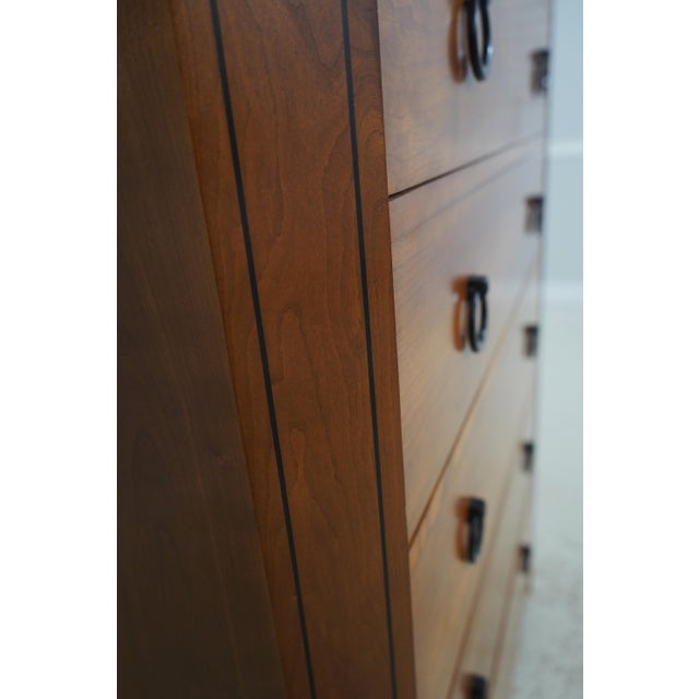 Brown Stickley Cherry 21st C. 6 Drawer Dresser For Sale - Image 8 of 15