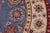 Boho Chic Kazak Light Blue/Beige Wool Round Rug- 8'0''x8'0'' For Sale In New York - Image 6 of 9