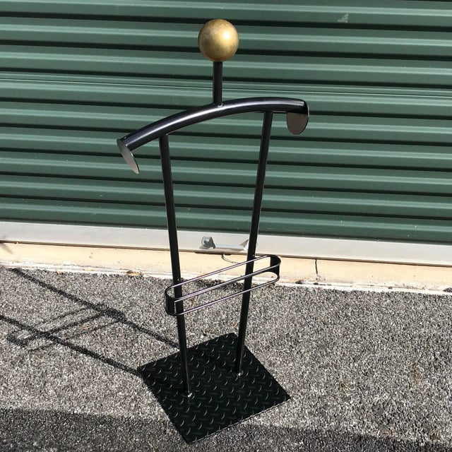 Metal Postmodern Tabletop Valet Stand or Coat Rack For Sale - Image 7 of 13