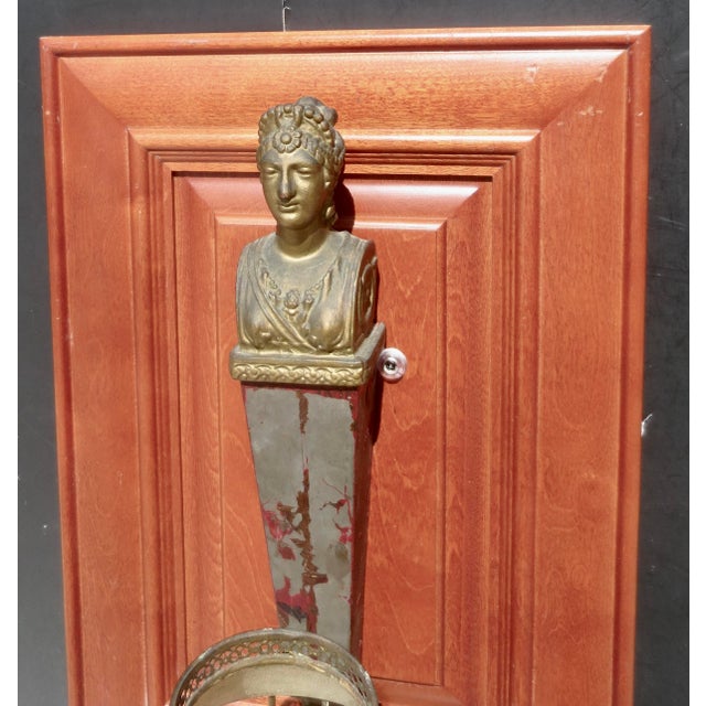 Traditional French Empire Tole Argand Wall Sconce Circa 1800 For Sale - Image 3 of 12