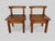 Pair of Brutalist Low Chairs in Solid Wood. 1960s A beautiful pair of vintage Brutalist wooden chairs. Their rustic,...