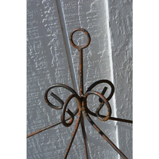 Farmhouse Vintage Black Iron / Metal Balloon Hanging Basket Planter For Sale - Image 3 of 13