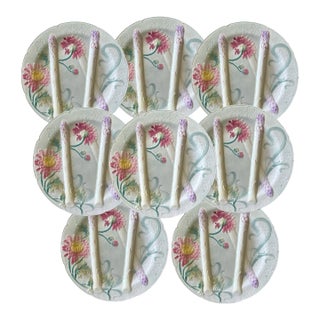Antique French St. Clément Luneville Asparagus Plate – Sold Individually For Sale