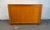 Wood Vintage Modern Solid Oak & Woven Rattan Bar Cabinet For Sale - Image 7 of 15