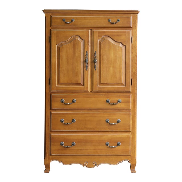 Ethan Allen Country French Door Armoire Chairish