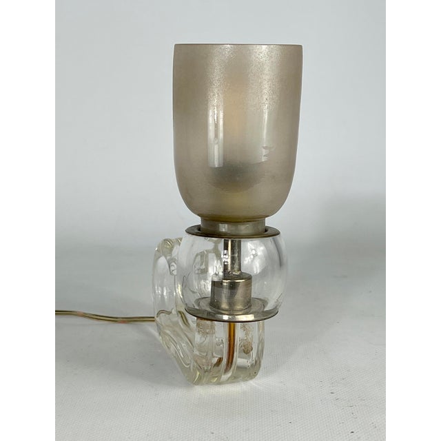 Great vintage condition with normal trace of age and use for this table lamp made from murano glass and produced by...