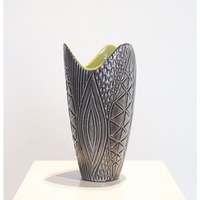 Ceramic Vase by Mari Simmulson for Upsala-Ekeby For Sale In Oklahoma City - Image 6 of 9