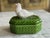 Green Vintage Italian Ceramic Lidded Box with and Dove Accent, 1970s For Sale - Image 8 of 9