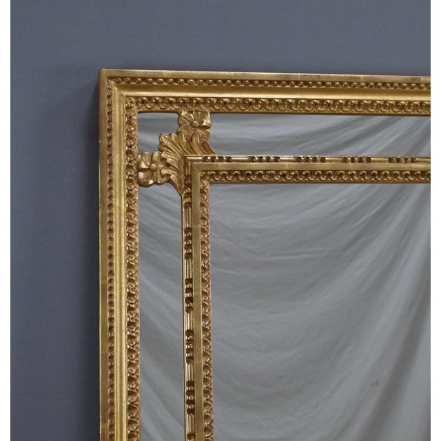 1950s Large Mid-Century Louis XVI Style Mirror with Parcloses, 1950s For Sale - Image 5 of 13