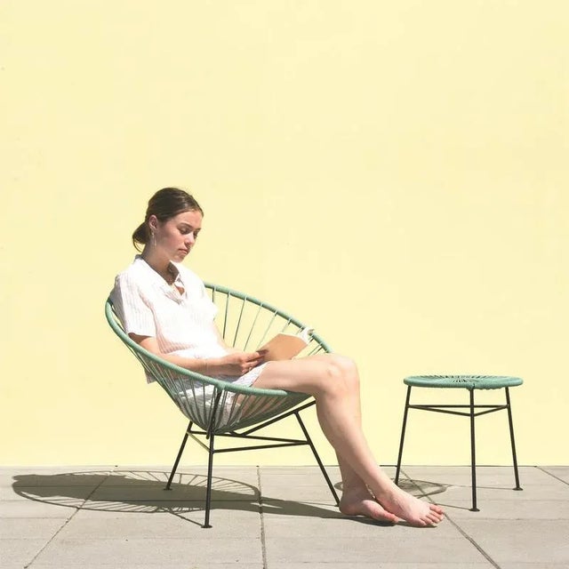 Sea Green Centro Stool by OK Design For Sale - Image 6 of 10