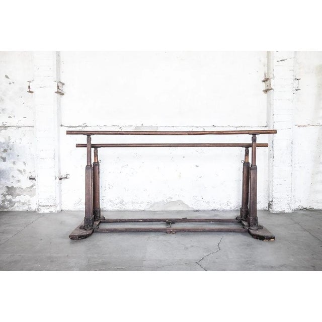 Industrial Wooden Gymnical Parallels, 1930s For Sale - Image 3 of 3