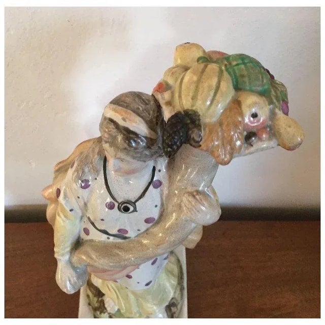 Early 19th Century Large Antique Early 19th Century English Regency Pearlware Staffordshire Classical Figure of Ceres Roman Goddess of Agriculture For Sale - Image 5 of 11