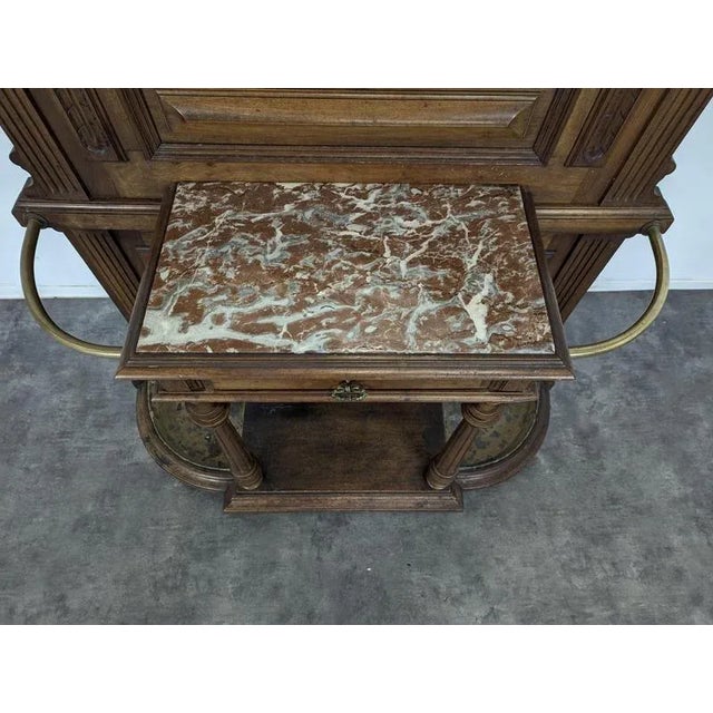 Walnut Cloakroom, Late 19th Century For Sale - Image 6 of 12