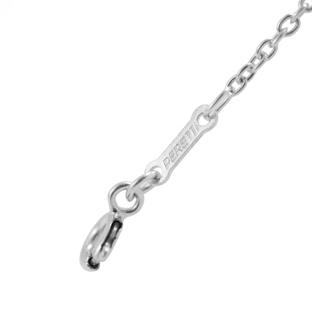 Early 21st Century Tiffany & Co. Elsa Peretti 925 Sterling Silver Open Heart Pendant Necklace For Sale - Image 5 of 8