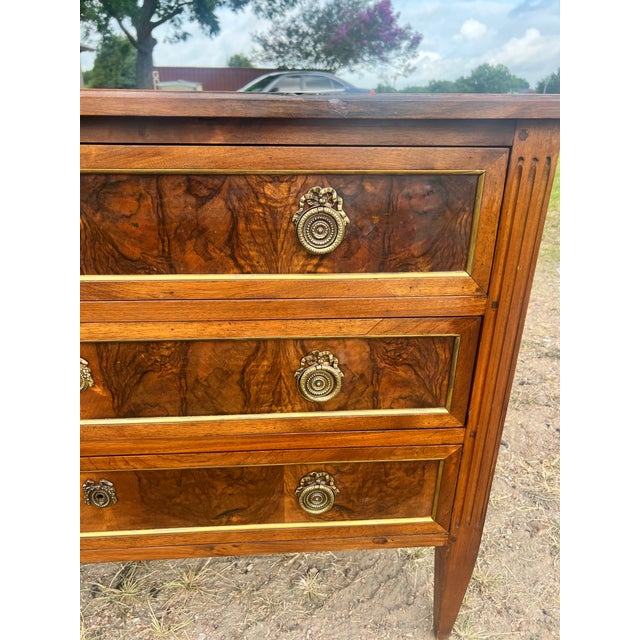 French 19th Century Louis XVI Walnut Chest of Drawers For Sale - Image 4 of 12