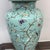 Late 20th Century Jade Green Ceramic Table Lamp With Butterflies + Birds For Sale - Image 10 of 12