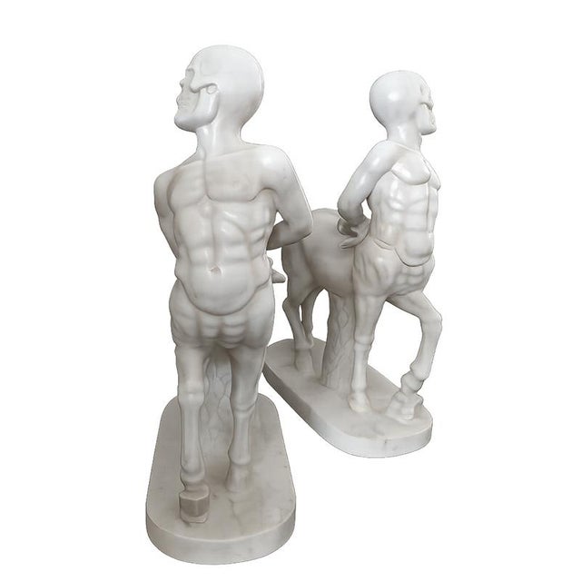 1980s Centaur Sculptures, 1980s, Marble, Set of 2 For Sale - Image 5 of 7