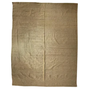 Vintage Indian Modern Khaki Color Flat Rug