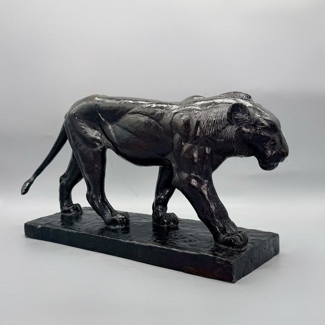 Metal Prowling Lion from Piero Palazzolo, 1920s For Sale - Image 7 of 13