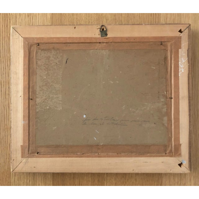 Marius Chambaz, Près des Tuileries avec vue sur lac et le Salève, Oil on Cardboard, Framed For Sale - Image 8 of 10