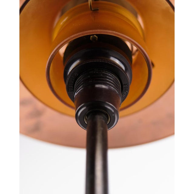 Louis Poulsen Model Ph 3.5/2 Table Lamp in Copper with Amber Shades from Poul Henningsen, 1930s For Sale - Image 4 of 10